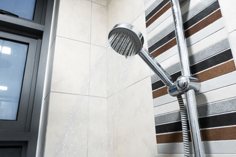 Stylish Shower Head and Controls